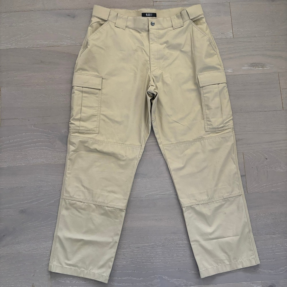 5.11 Tactical TDU Pants Size XL‎ Long Khaki Ripstop Operator Cargo
